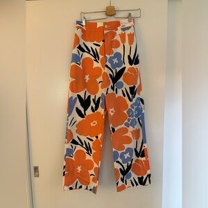 NWT. Marimekko for Uniqlo wide leg lightweight pants.